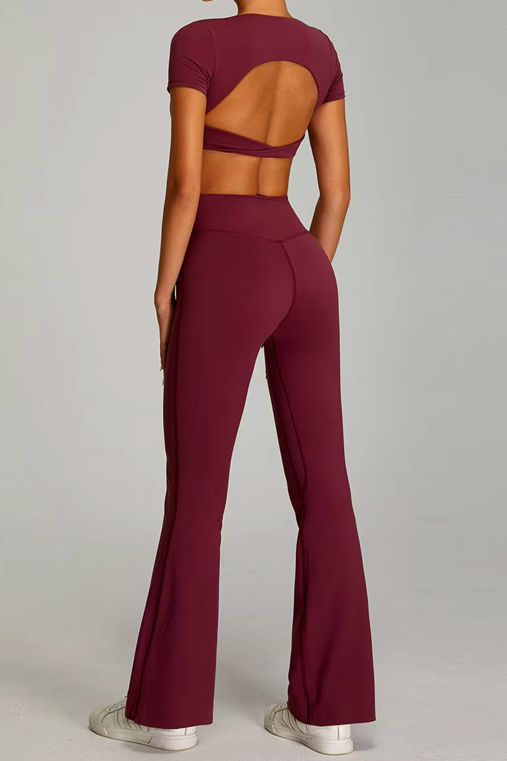 Flared Leggings "Cross V"