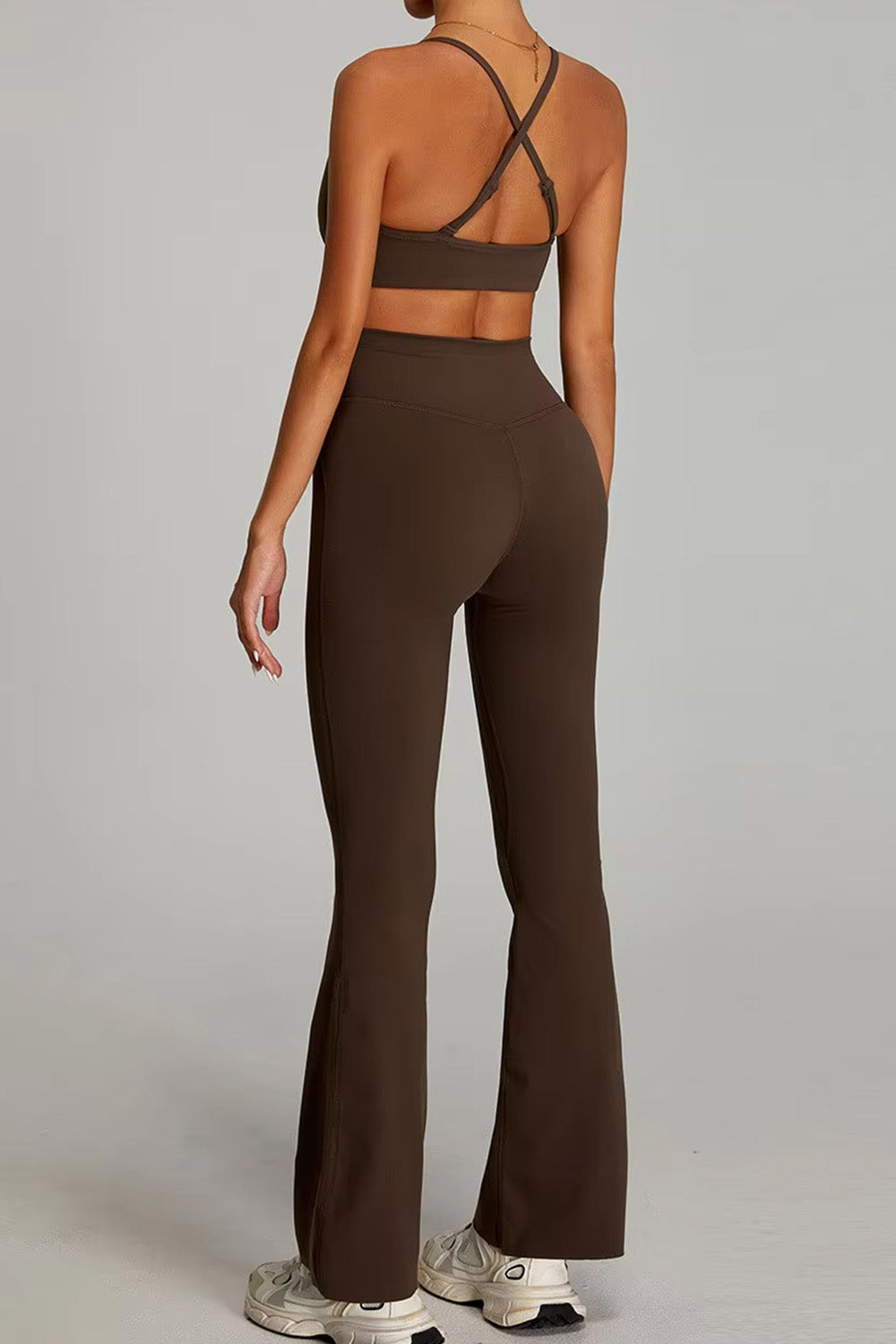 Flared Leggings "Cross V"