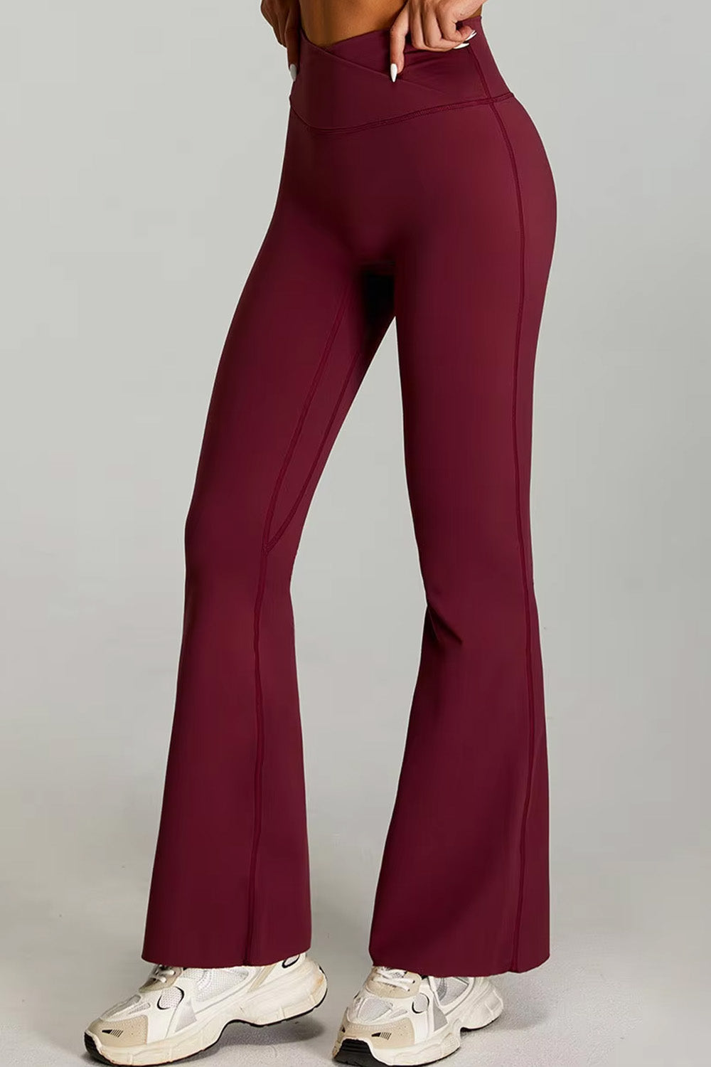 Flared Leggings "Cross V"