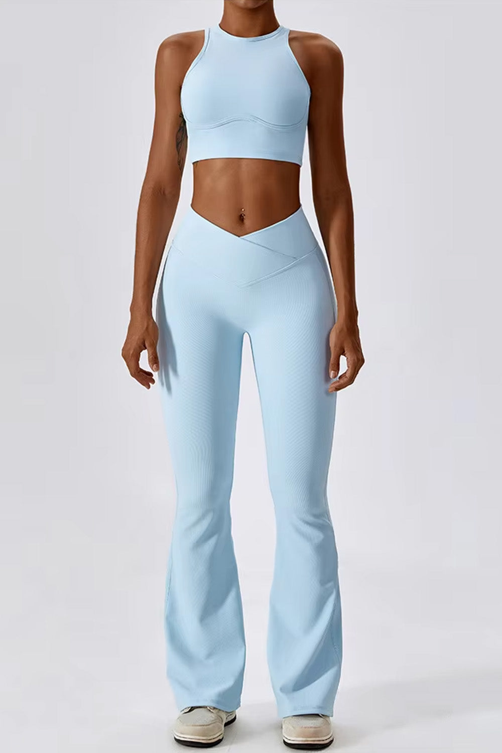 Flared Leggings "Ribbed"