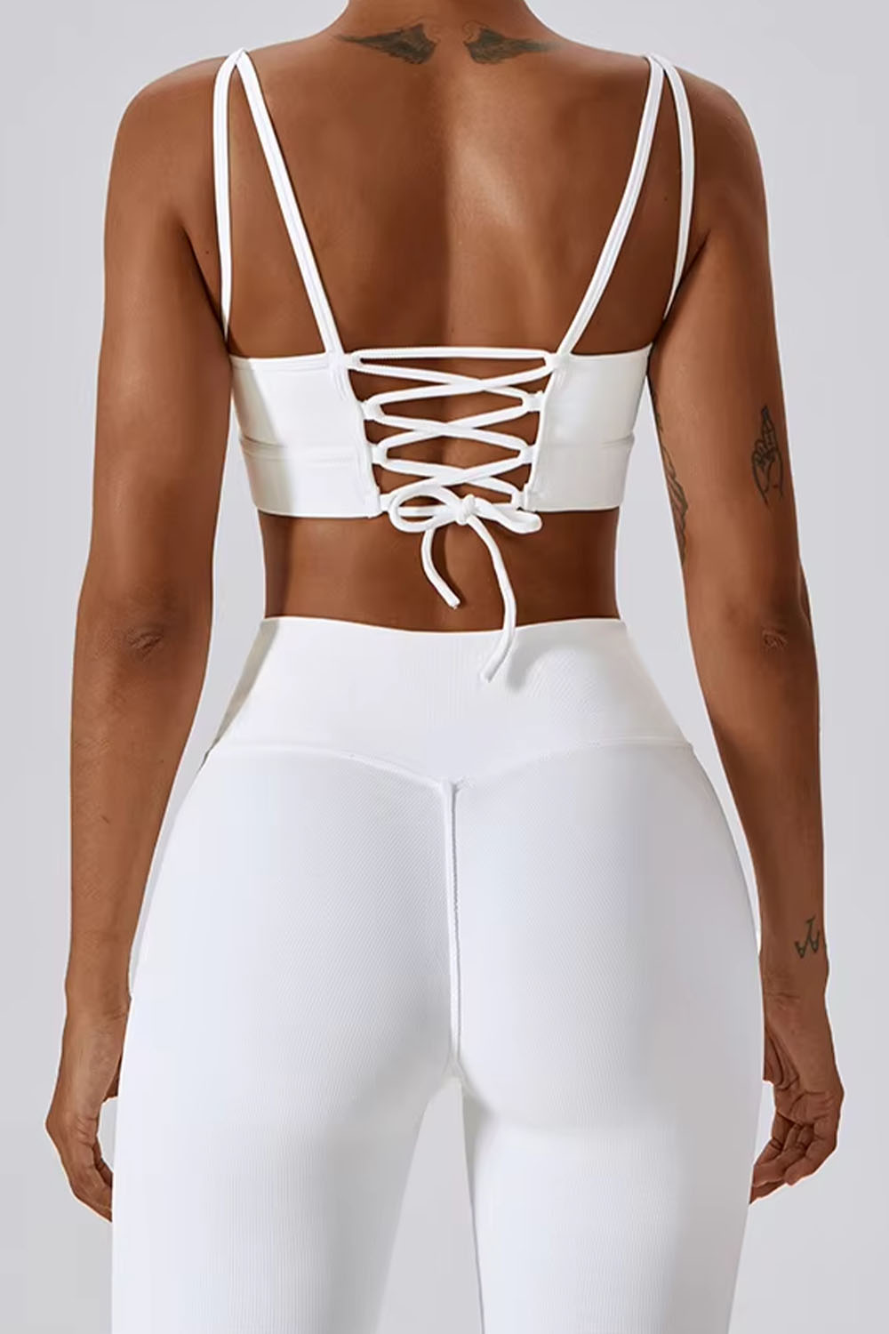 Flared "Ribbed" Sport Bra