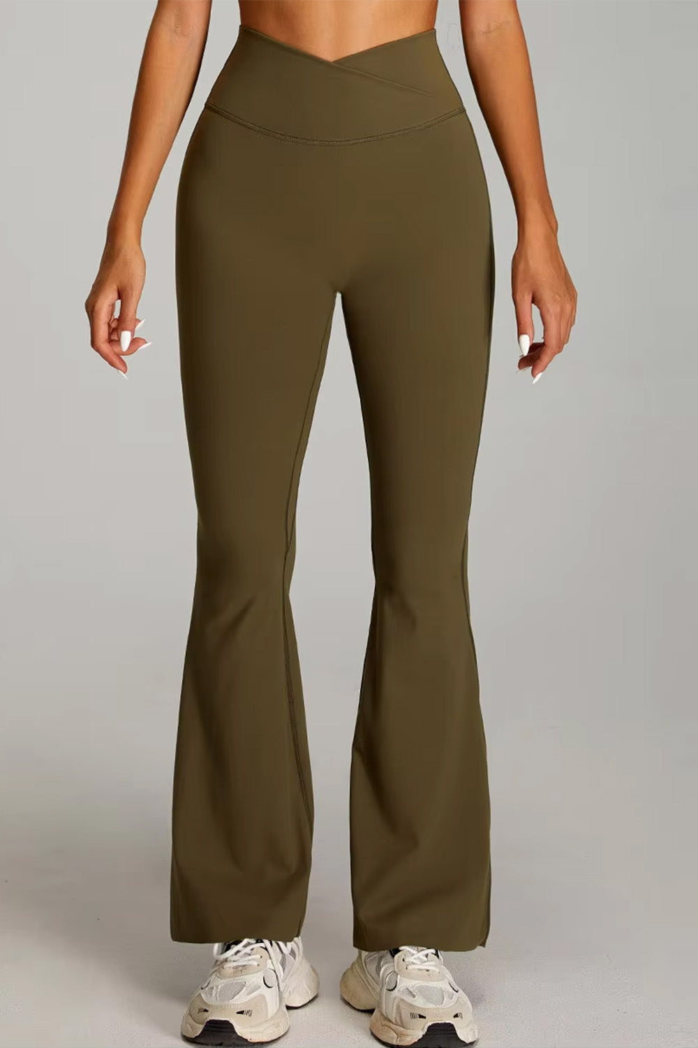 Flared Leggings "Cross V"