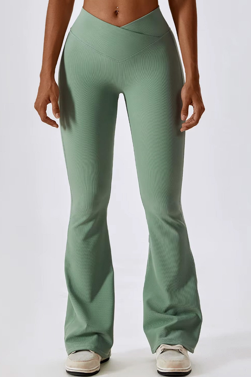 Flared Leggings "Ribbed"