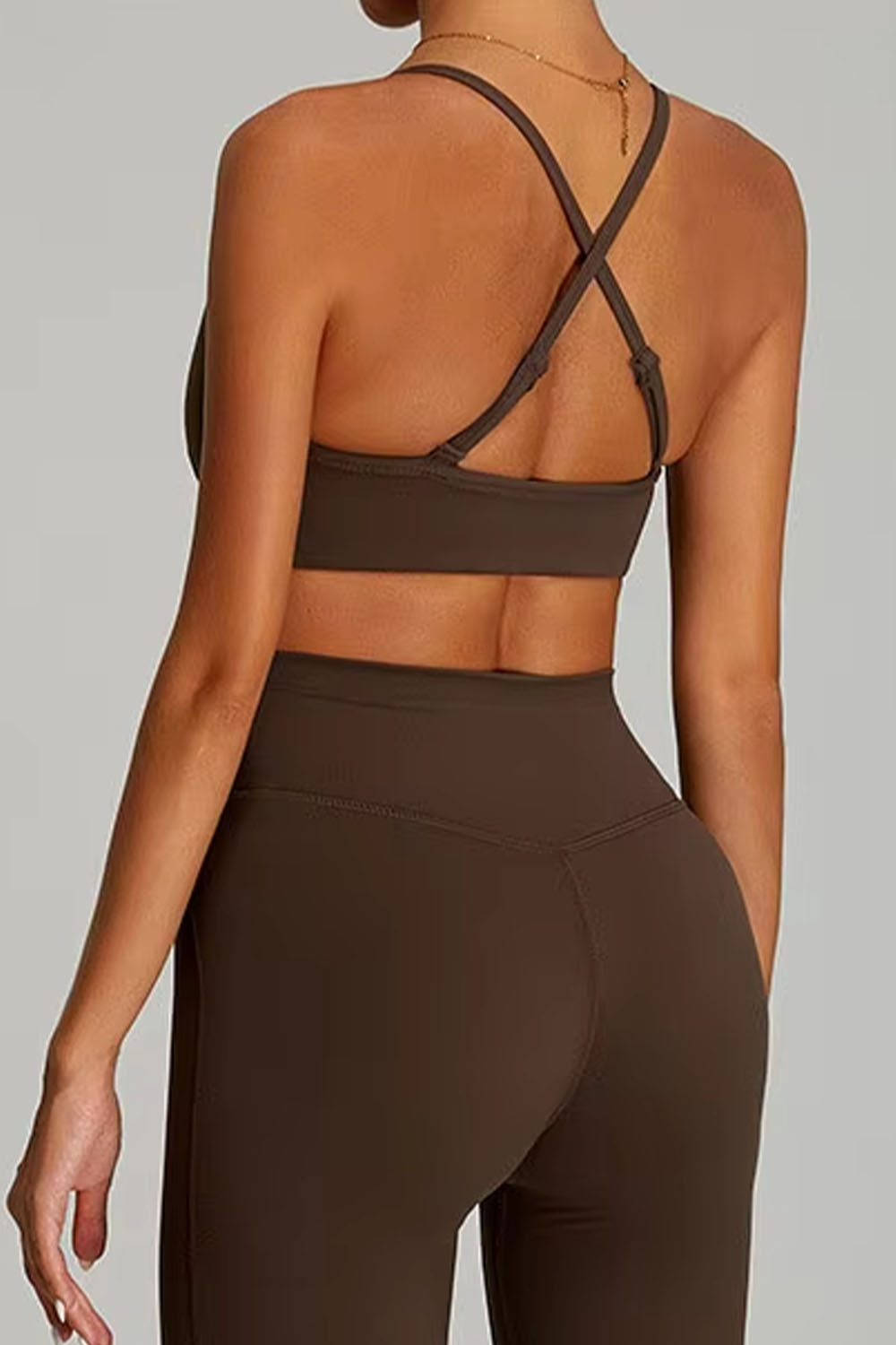 Flared "Cross V" Sport Bra