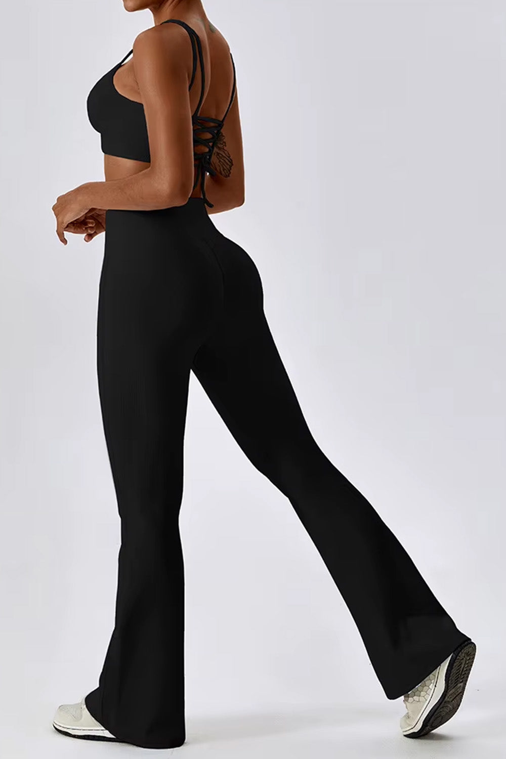 Flared Leggings "Ribbed"