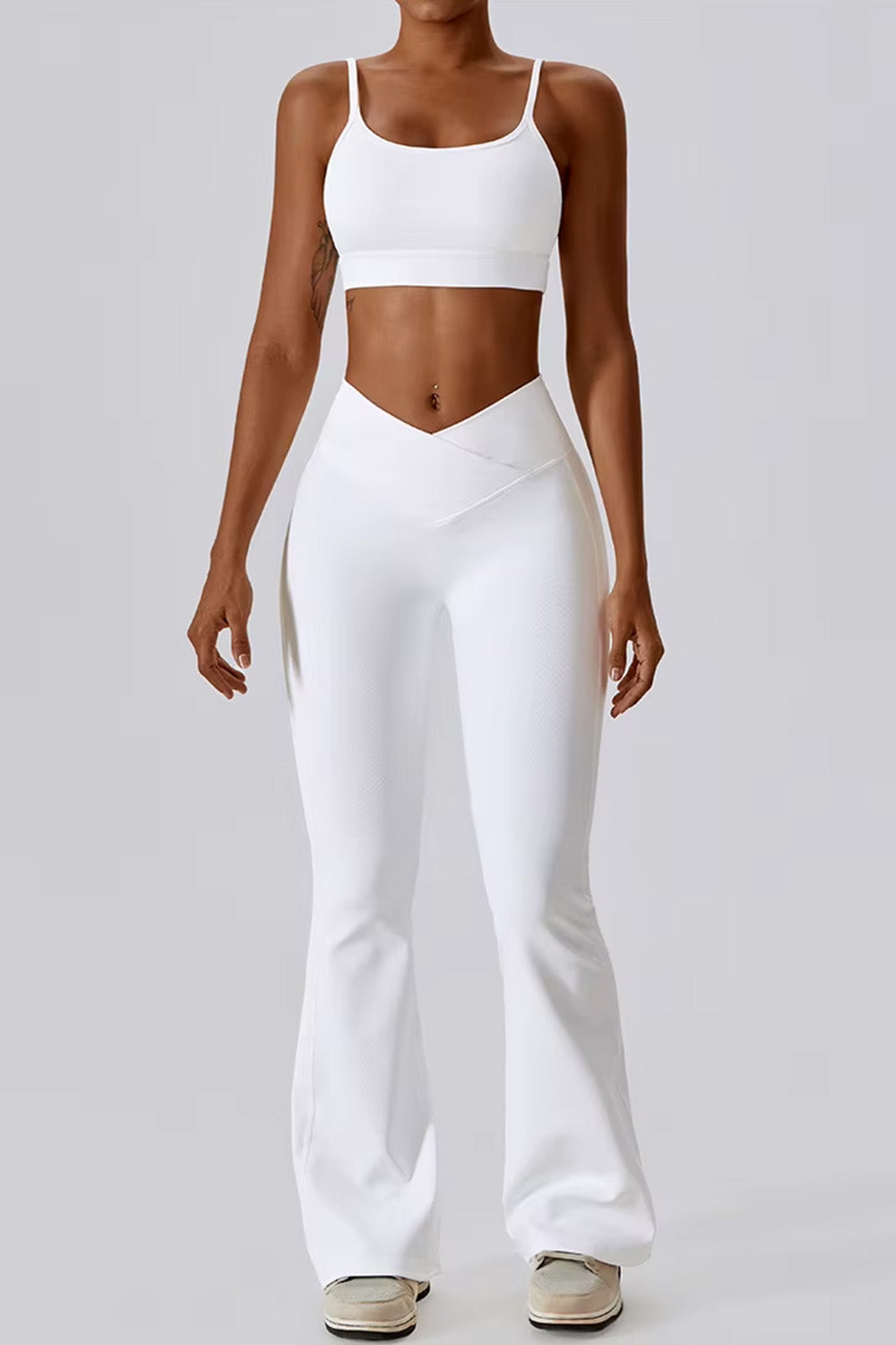 Flared Leggings "Ribbed"