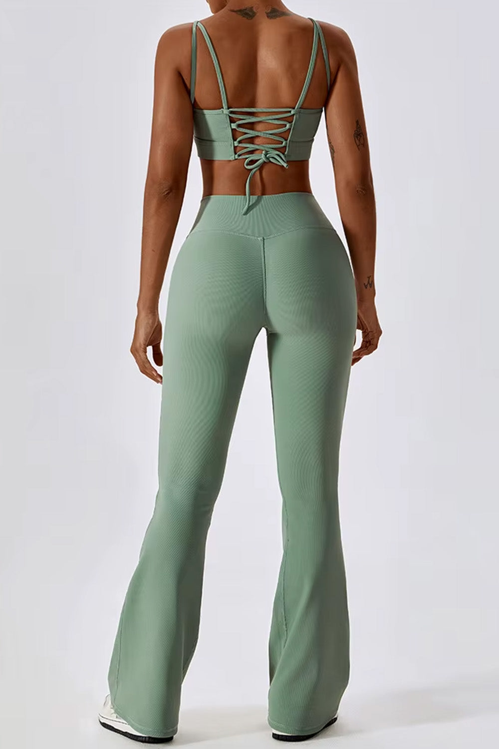 Flared Leggings "Ribbed"