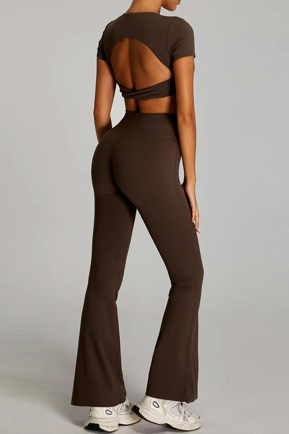 Flared Leggings "Cross V"