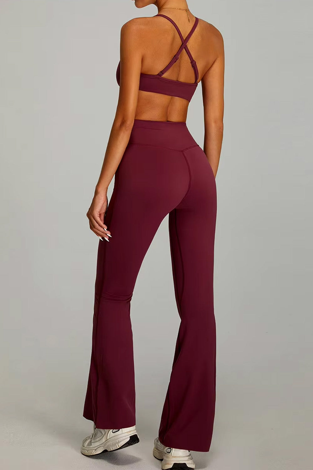 Flared Leggings "Cross V"