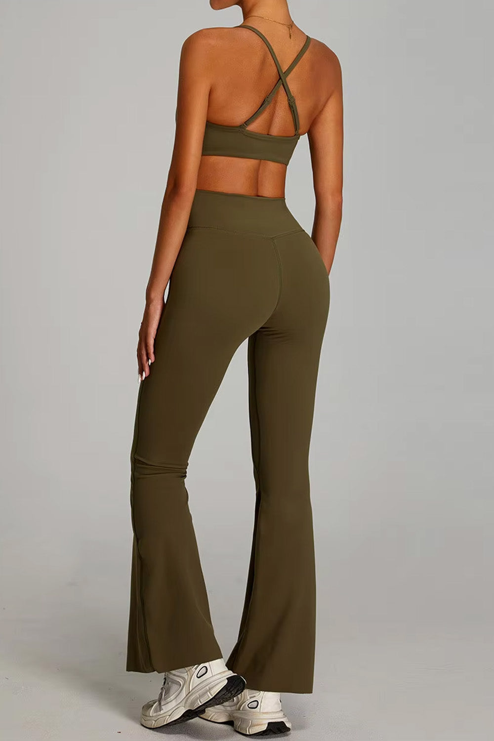 Flared Leggings "Cross V"