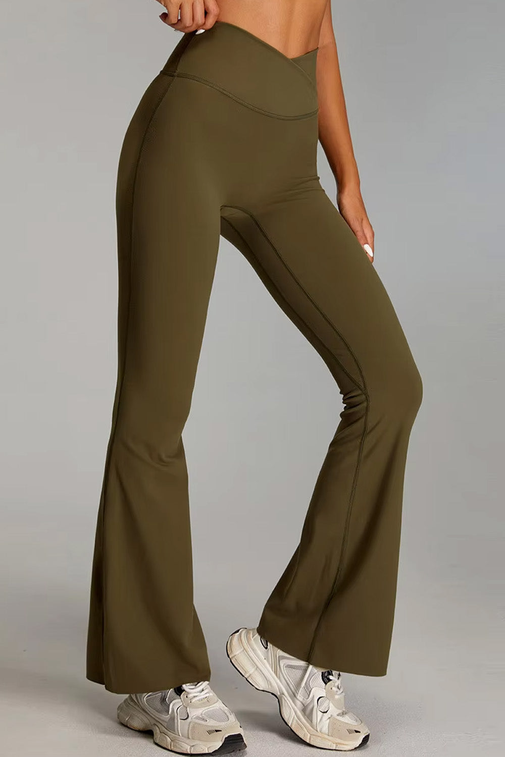 Flared Leggings "Cross V"