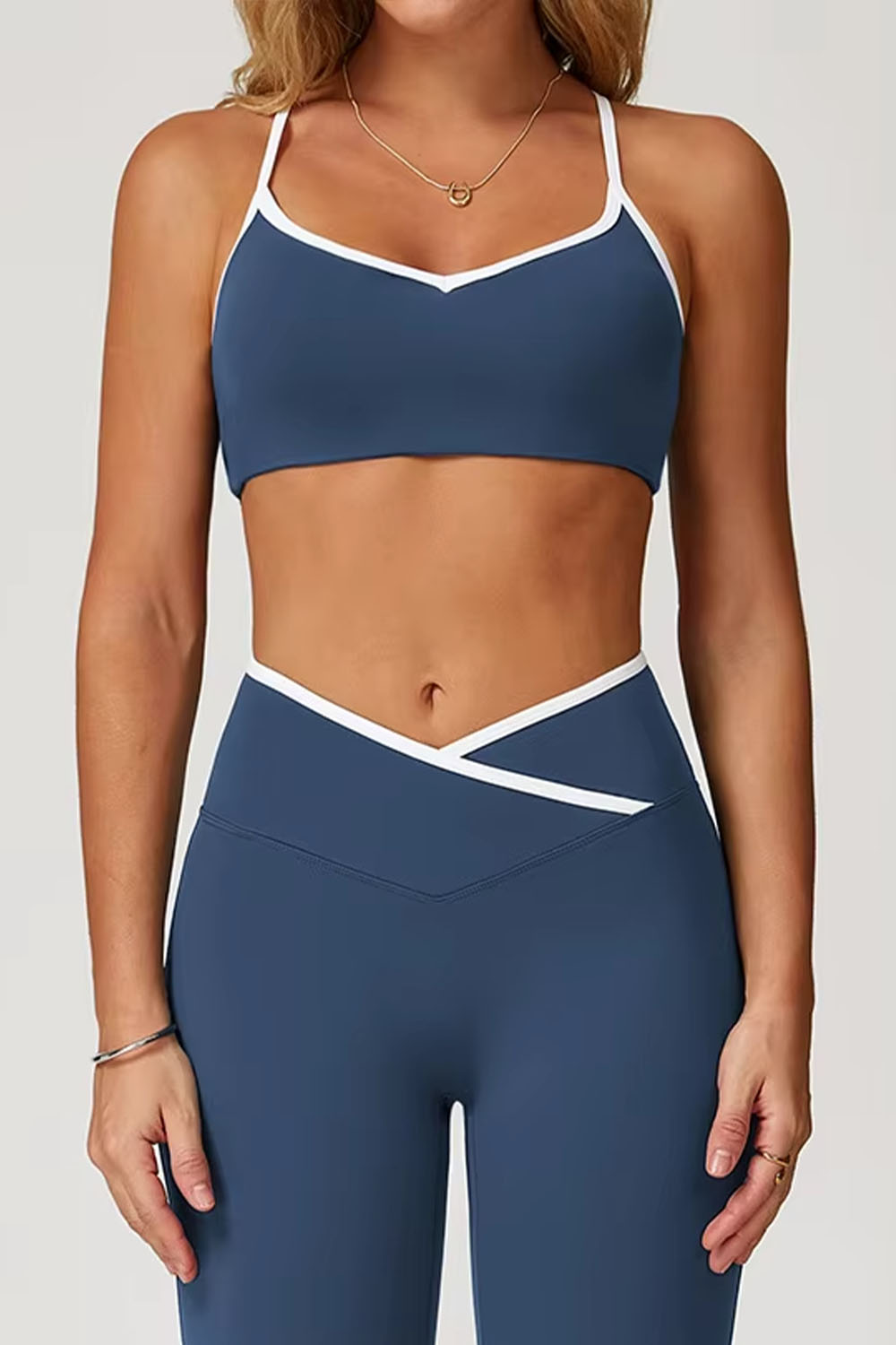 Flared "Linan" Yoga Crop Top